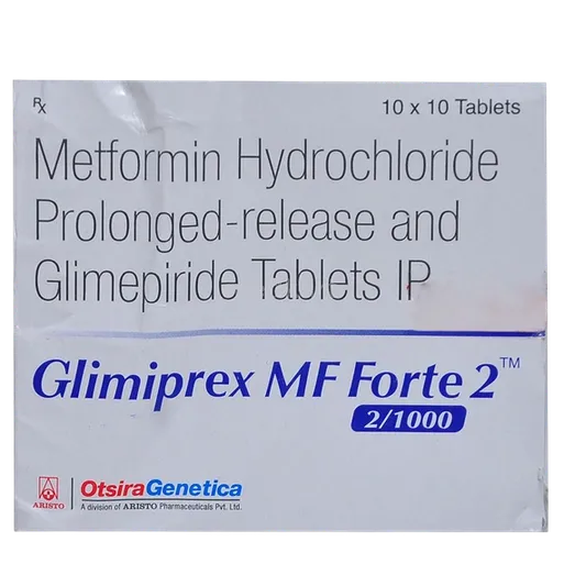 glimiprex mf forte 2 tablet 10's